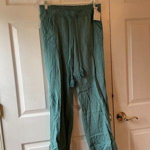NWT Marshalls Jolt Pants - Elastic Waist, Tie Front - Blue Size 5/27W